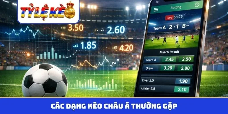 Các dạng kèo châu á thường gặp
