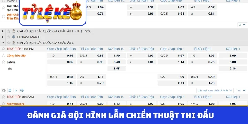 Đánh giá đội hình lẫn chiến thuật thi đấu