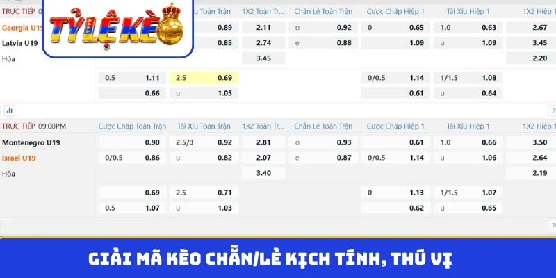 Giải mã kèo chẵn/lẻ kịch tính, thú vị