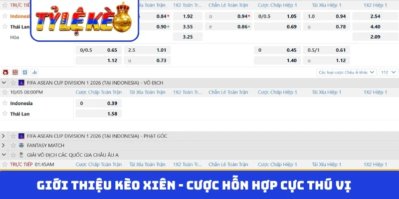 Giới thiệu kèo xiên - Cược hỗn hợp cực thú vị