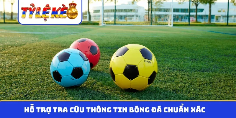 Hỗ trợ tra cứu thông tin bóng đá chuẩn xác