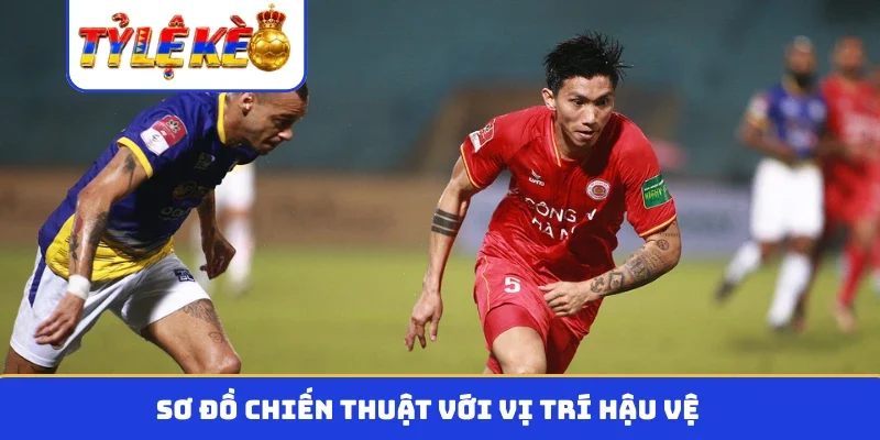 Sơ đồ chiến thuật với vị trí hậu vệ