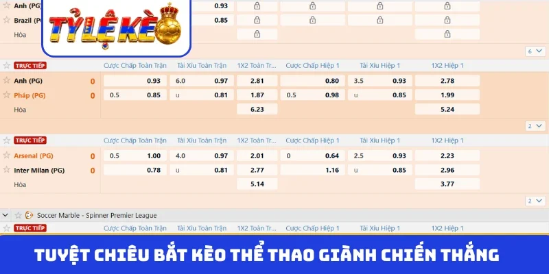 Tuyệt chiêu bắt kèo thể thao giành chiến thắng