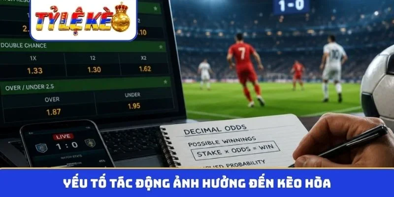 Yếu tố tác động ảnh hưởng đến kèo hòa